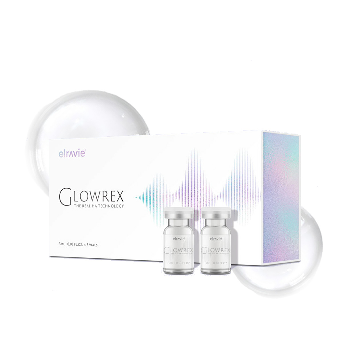 Dưỡng chất tăng cường dưỡng sáng, cải thiện màu da elravie Skin Booster Glowrex (3ml x 5vials)